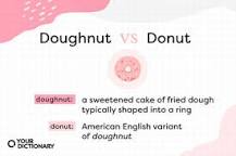 Is it donut or doughnut in the UK?