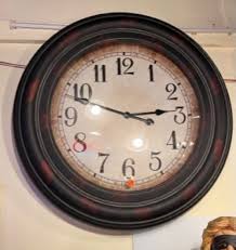 Large Red Neon Wall Clock Just Plane