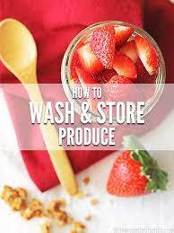 easy vinegar fruit wash keep fresh