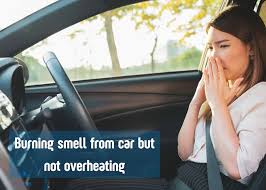 burning smell from car but not
