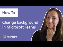 your background in microsoft teams