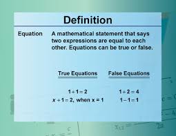 definition equation concepts equation