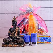 send diwali gift basket with buddha and