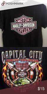 Harley Davidson S S Graphics Top Size L Like New Harley