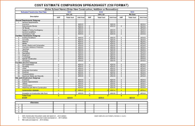 Construction Job Costing Spreadsheet And 10 Construction Cost