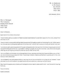 sales consultant cover letter letter of recommendation