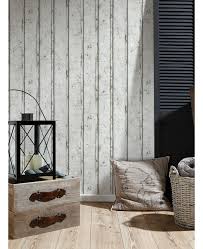 Rustic Wood Planks Wallpaper White As