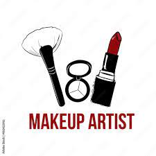 red lipstick eyeshadow makeup brush