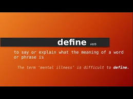 define meaning of define definition