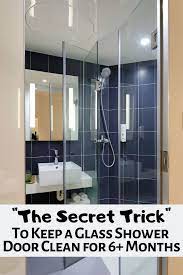 how to keep a glass shower door clean