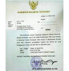 Contoh surat undangan ke gubernur. Sebar Undangan Rapat Janji Lukman Abunawas Cabut Iup Konkep Serius Potret Sultra