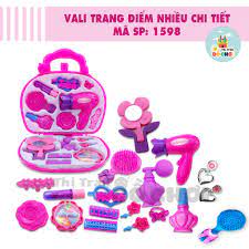 Mua Bộ đồ chơi trang điểm cho bé gái làm đẹp mẫu vali nhiều chi tiết màu  hồng 1598AB - Thị trấn đồ chơi giá rẻ nhất