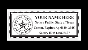 texas notary public st rubber