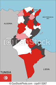 Nutze dein whatsapp und andere apps wie gewohnt. Tunesien Karte Politische Landkarte Mit Flaggen Illustriert Canstock