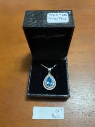 gold coast jewelry pear shape blue