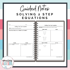 Step Equations Scaffolded Guided Notes