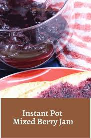 instant pot mixed berry jam fork to spoon