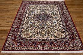 5x7 antique persian isfahan rug