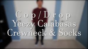 Cop Drop Yeezy Calabasas Crew Neck Socks Review Unboxing Onbody