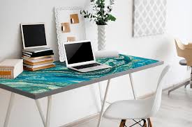 Full Desk Pad Abstraction Blue