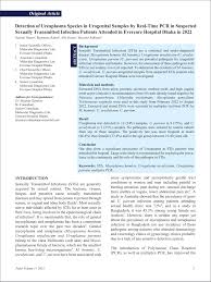 pdf detection of ureaplasma species in