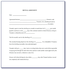 Lease Template Simple E Page Rental Agreement New Fresh One