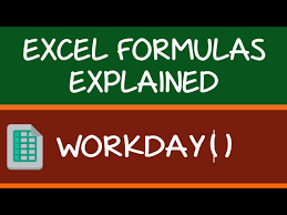 workday formula in excel you