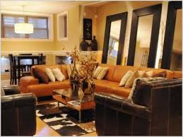 brown living room decor