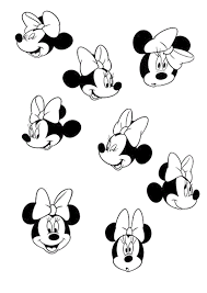 Minnie mouse bow coloring pages; Free Printable Minnie Mouse Coloring Pages For Kids