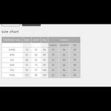 Lululemon Size Measurement Chart Related Keywords