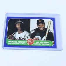 (6) total ratings 6, $125.00 new. 1983 1985 Major League Prospect Michael Jordan And Bo Jackson Baseball Card Property Room
