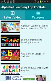Alphabet Learning App For Kids 1 0 Apk Download Android