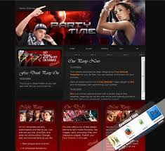 Music Dj Website Template Music Video Dj Party Website Free