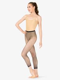 Womens Cropped Fishnet Tights