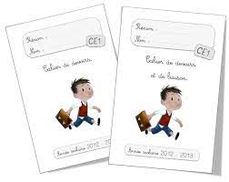 Page De Garde Cahier De Maison Ce - Pages de garde 2012-2013 CP et CE1 | Bout de Gomme