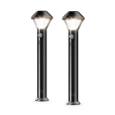Ring Smart Lighting Motion Activated Outdoor Battery Black Integrated Led Path Area Light 2 Pack 5lp2x9 Ben0 The Home Depot