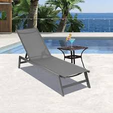 Outdoor Chaise Lounge Chair Patio