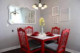 Dining Room With Red Panache