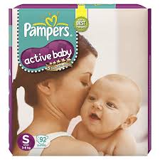 pampers active baby taped diapers
