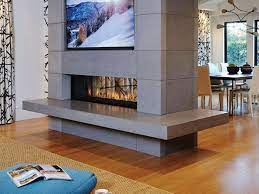 Double Sided Gas Fireplace