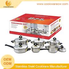 china stainless steel cookware set