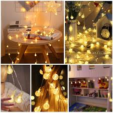 4m Warm White Colorful Ball Starry Lamp 28led String Light For Garden Christmas Wedding Party Ac110v Ac220v