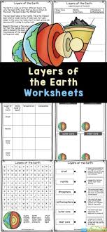 free layers of the earth worksheets