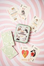 Alice in wonderland 01white rabbit bicycle playing cards. Cat Lovers Playing Cards