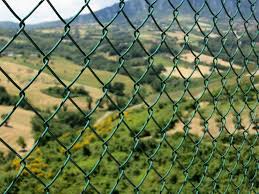 Green Pvc Chain Link Fencing Plastic
