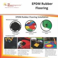 epdm rubber flooring 36mm at rs 280 sq