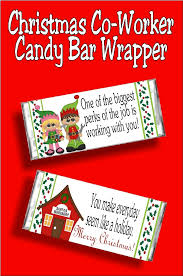 Decorate your chocolate bars with these cute printable candy bar wrappers. Christmas Co Worker Candy Bar Wrapper Printable Diy Party Mom