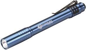 Streamlight 66122 Stylus Pro Pen Light With White Led And Holster Blue 100 Lumens Basic Handheld Flashlights Amazon Com