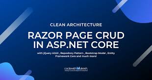 razor page crud in asp net core with