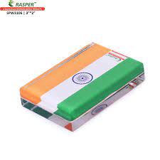 rasper tricolor indian flag acrylic